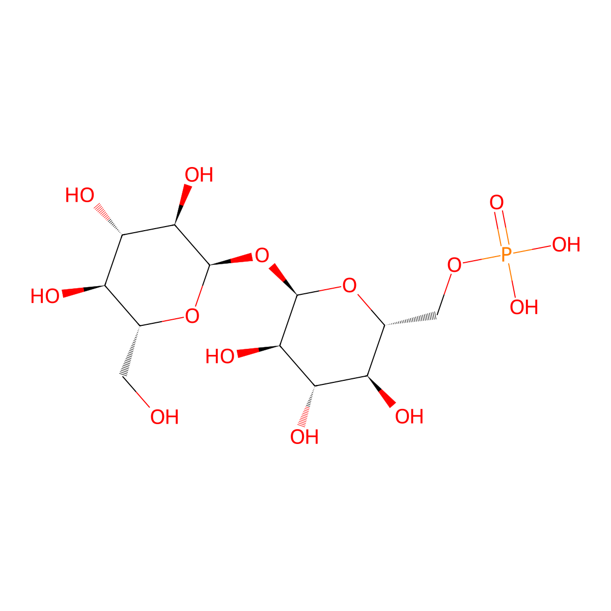 Trehalose-6-Phosphate molecular structure, CAS 4484-88-2