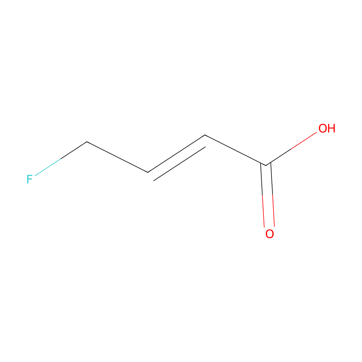 4-Fluorobut-2-enoic acid molecular structure, CAS 4485-57-8