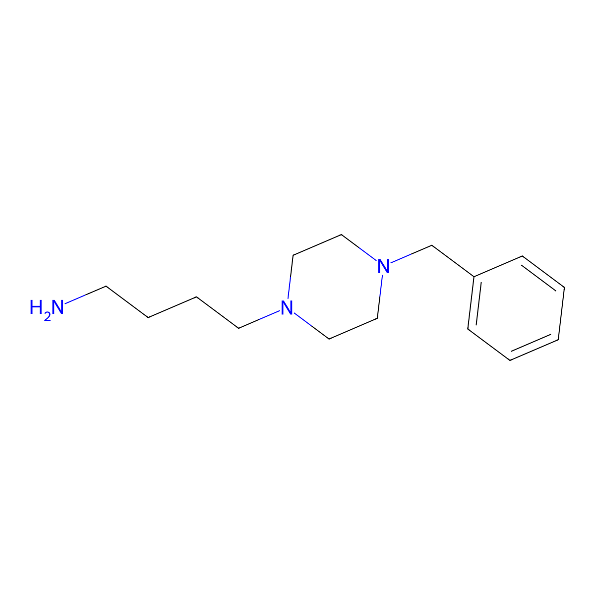 4-(4-Benzylpiperazin-1-yl)butan-1-amine molecular structure, CAS 4487-05-2