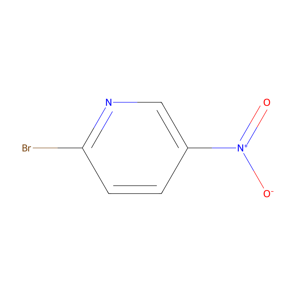 2-Bromo-5-nitropyridine molecular structure, CAS 4487-59-6