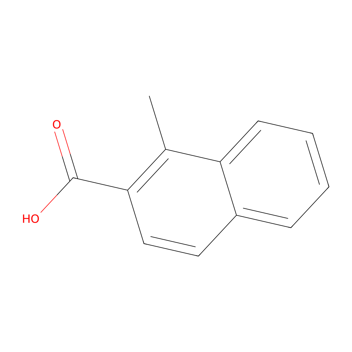 1-methylnaphthalene-2-carboxylic Acid molecular structure, CAS 4488-44-2