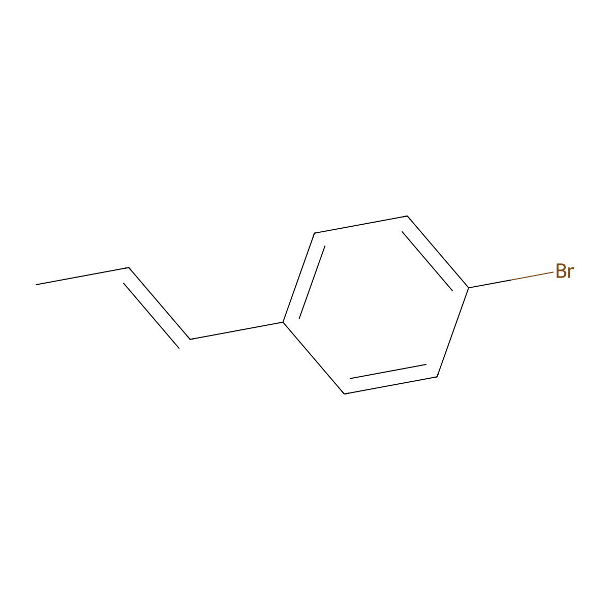 1-Bromo-4-(prop-1-en-1-yl)benzene molecular structure, CAS 4489-23-0