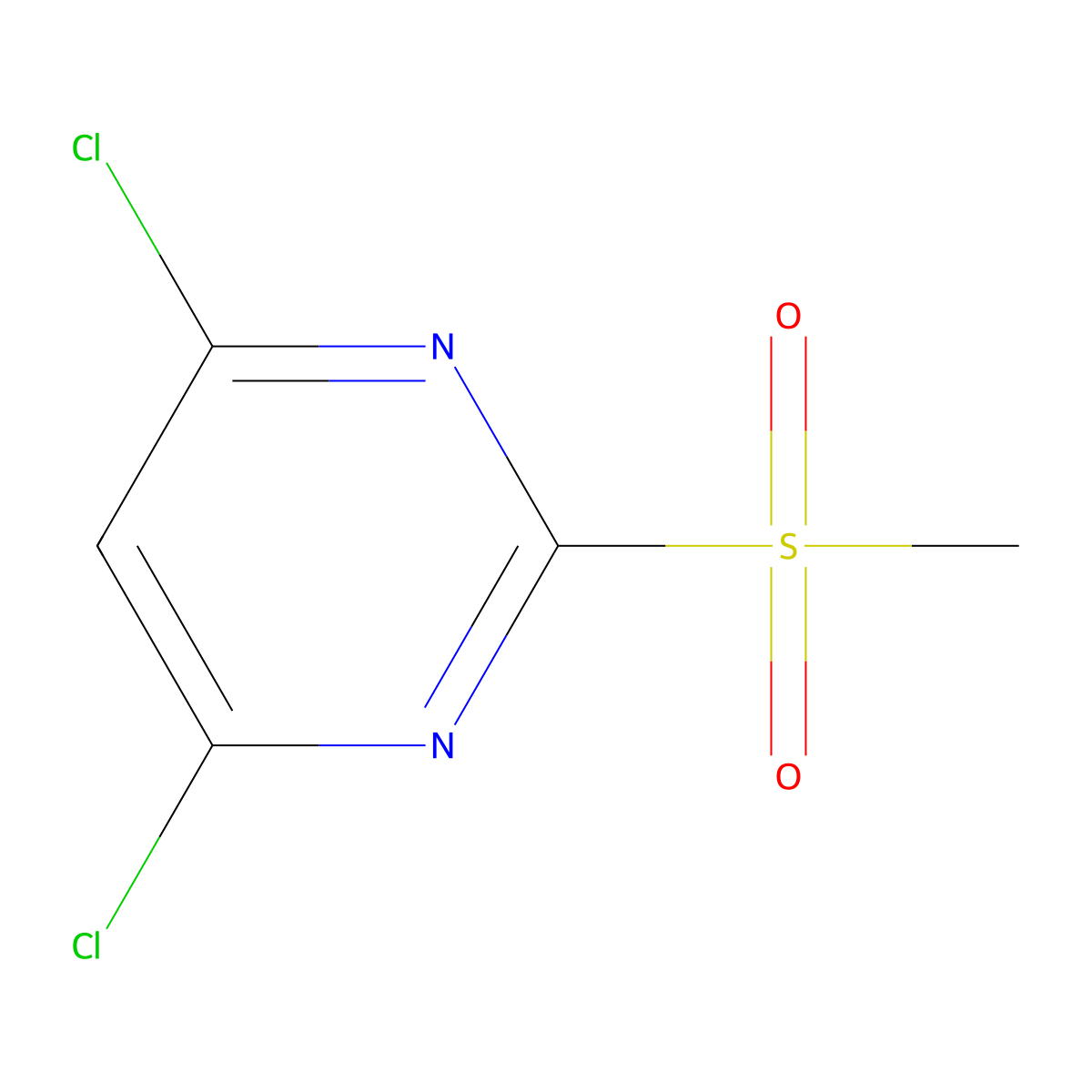 4,6-Dichloro-2-(methylsulfonyl)pyrimidine molecular structure, CAS 4489-34-3