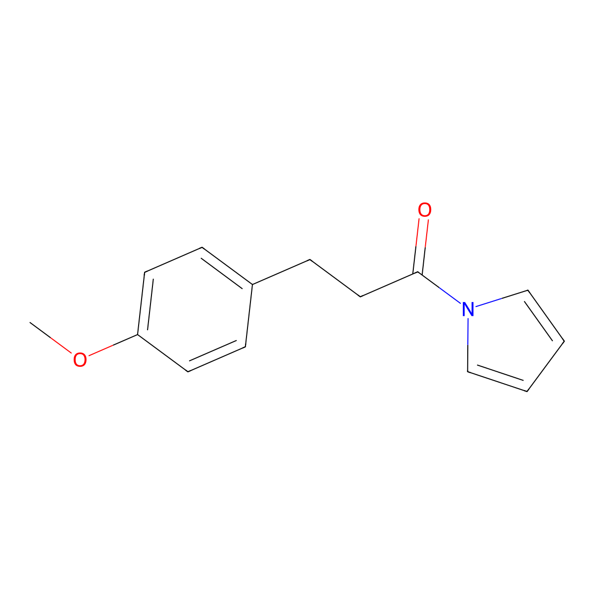 3-(4-Methoxyphenyl)-1-(pyrrol-1-yl)propan-1-one molecular structure, CAS 448905-82-6