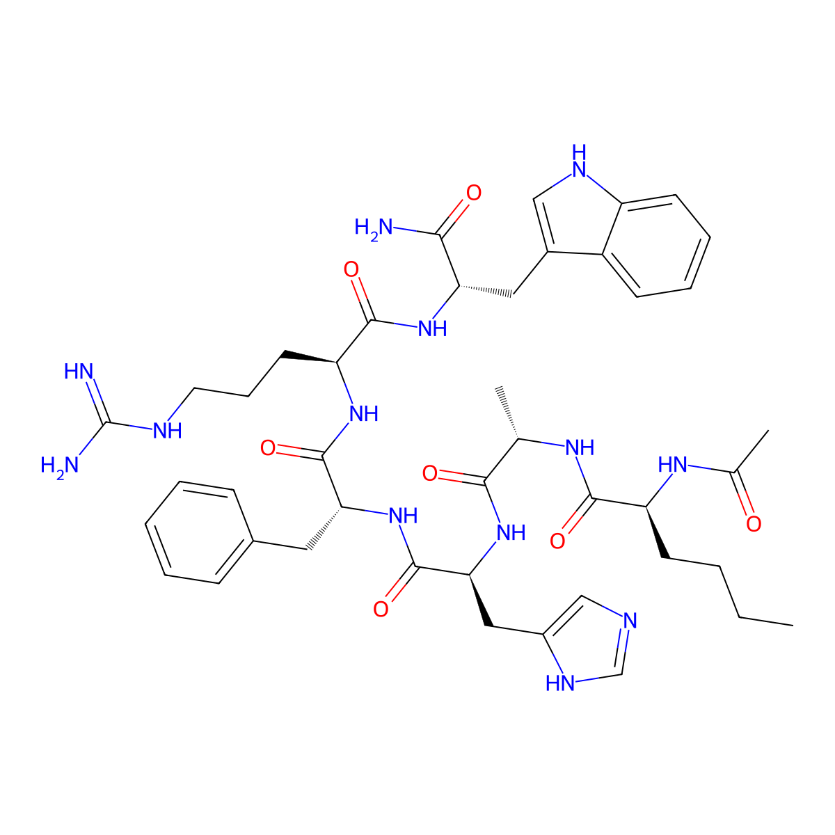 Acetyl hexapeptide-1 molecular structure, CAS 448944-47-6