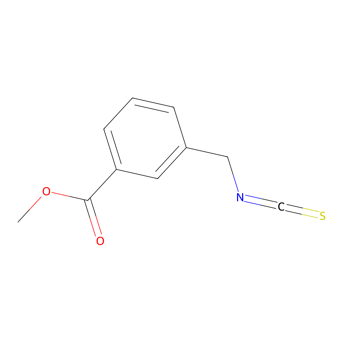 Methyl 3-(isothiocyanatomethyl)benzoate molecular structure, CAS 448948-73-0