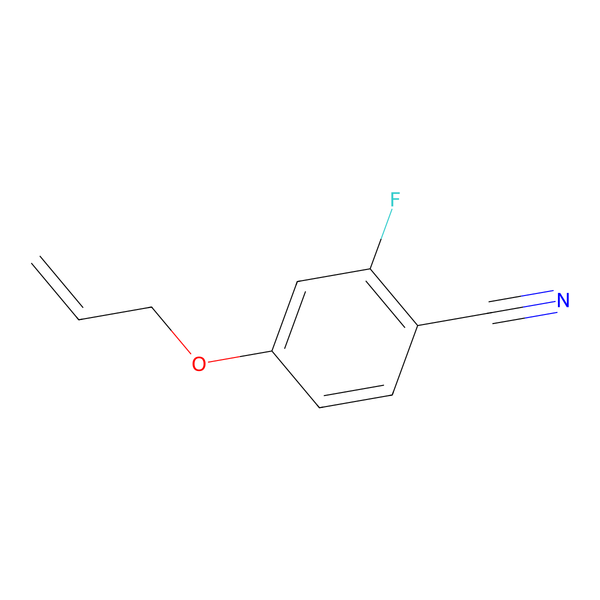 4-(Allyloxy)-2-fluorobenzonitrile molecular structure, CAS 448956-54-5