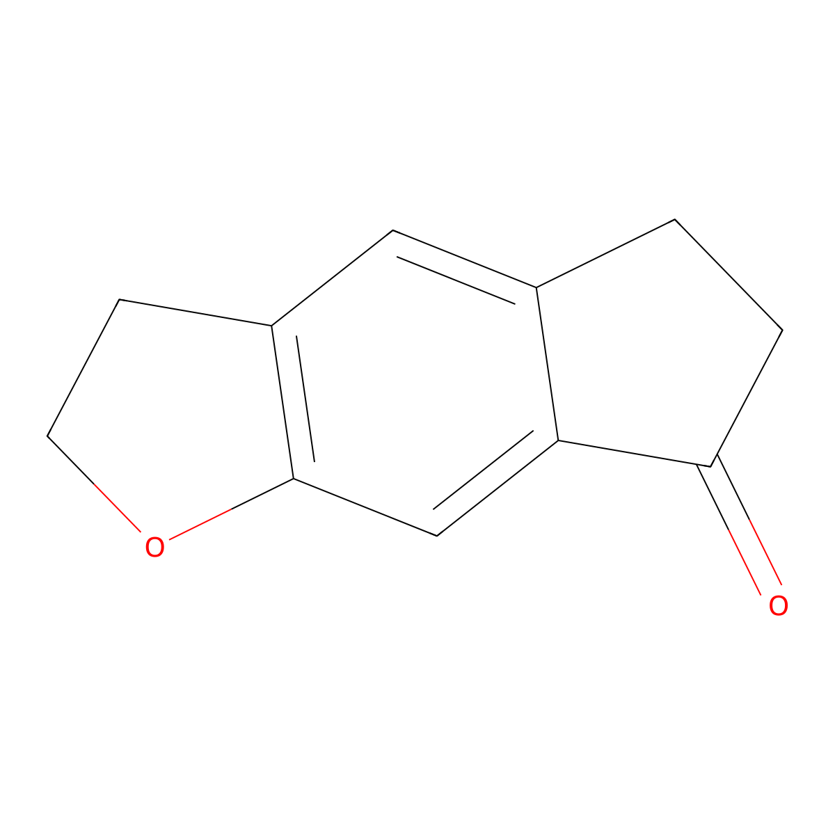 2,3,5,6-Tetrahydro-7H-indeno[5,6-B]furan-7-one molecular structure, CAS 448964-30-5