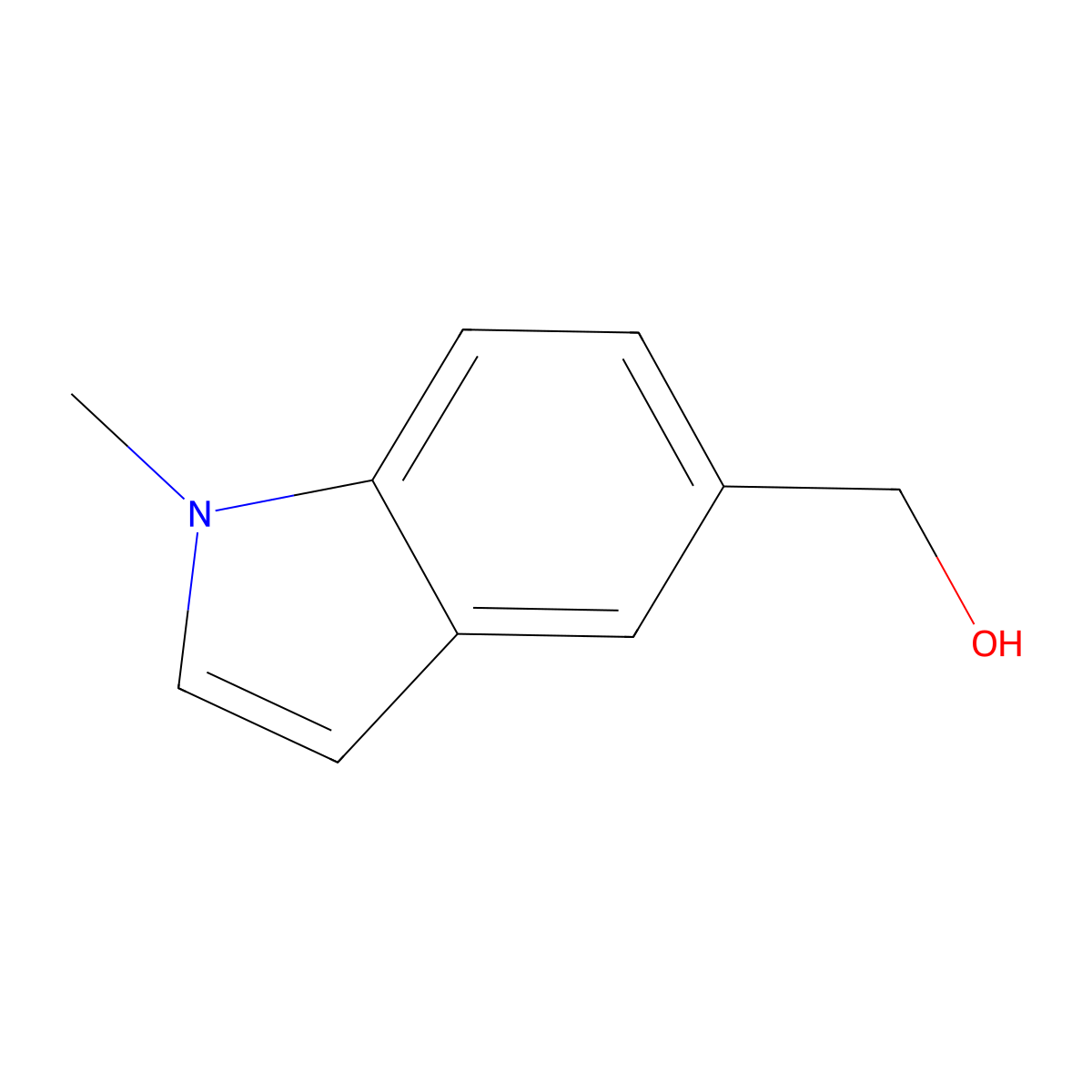 (1-methyl-1H-indol-5-yl)methanol molecular structure, CAS 448967-90-6