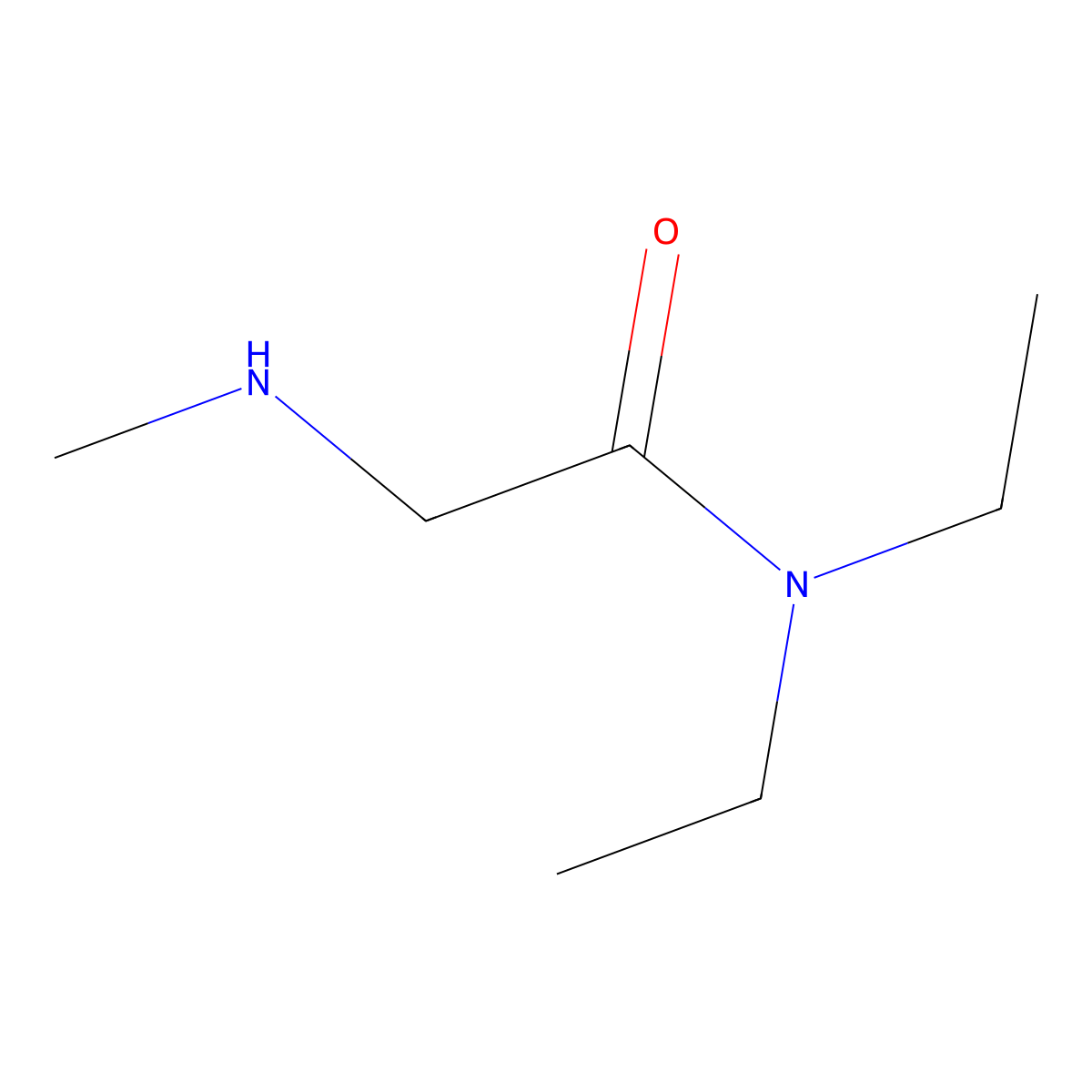 N,N-diethyl-2-(methylamino)acetamide molecular structure, CAS 44897-15-6