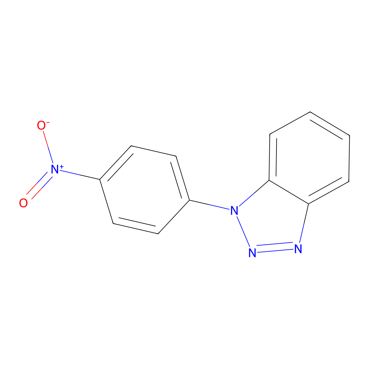 1-(4-nitrophenyl)-1H-benzo[d][1,2,3]triazole molecular structure, CAS 4490-51-1
