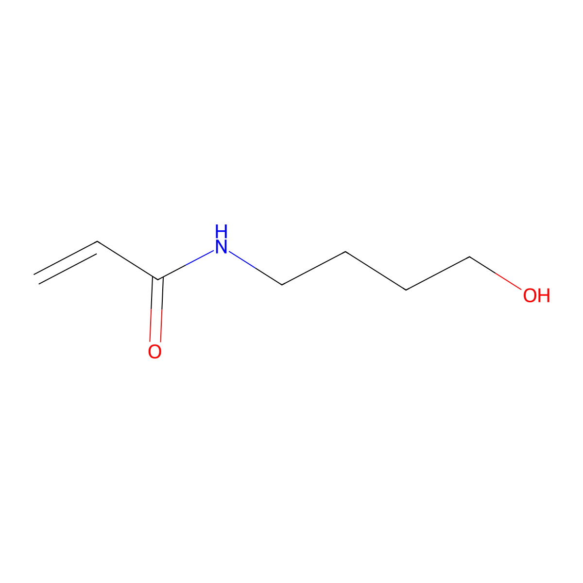n-(4-Hydroxybutyl)acrylamide molecular structure, CAS 44915-40-4