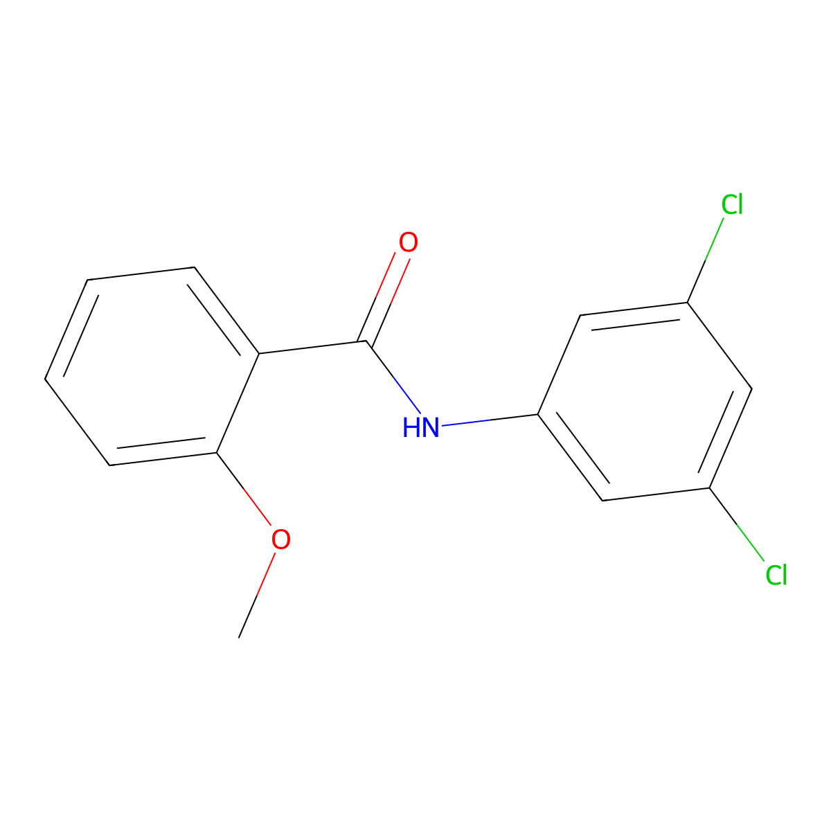 N-(3,5-dichlorophenyl)-2-methoxybenzamide molecular structure, CAS 449154-05-6