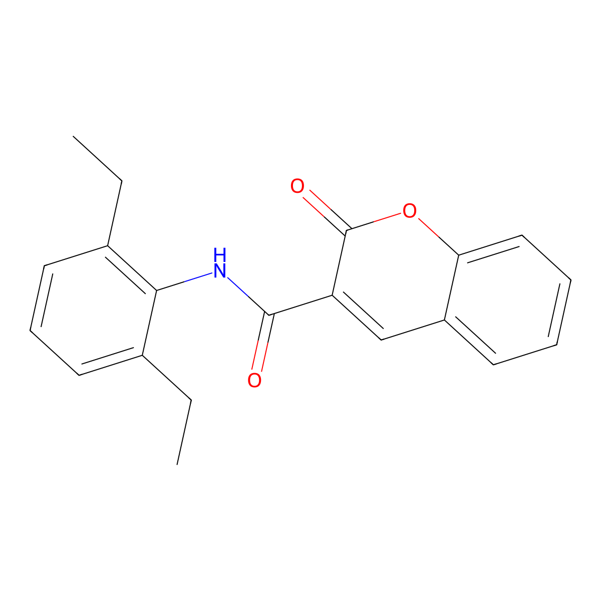 N-(2,6-diethylphenyl)-2-oxo-2H-chromene-3-carboxamide molecular structure, CAS 449154-73-8