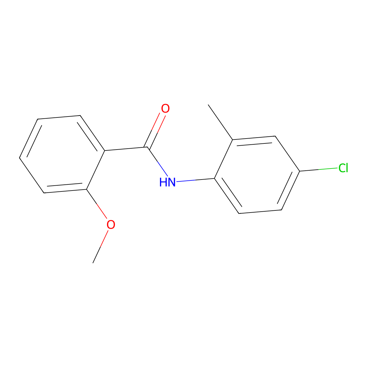 N-(4-chloro-2-methylphenyl)-2-methoxybenzamide molecular structure, CAS 449155-88-8