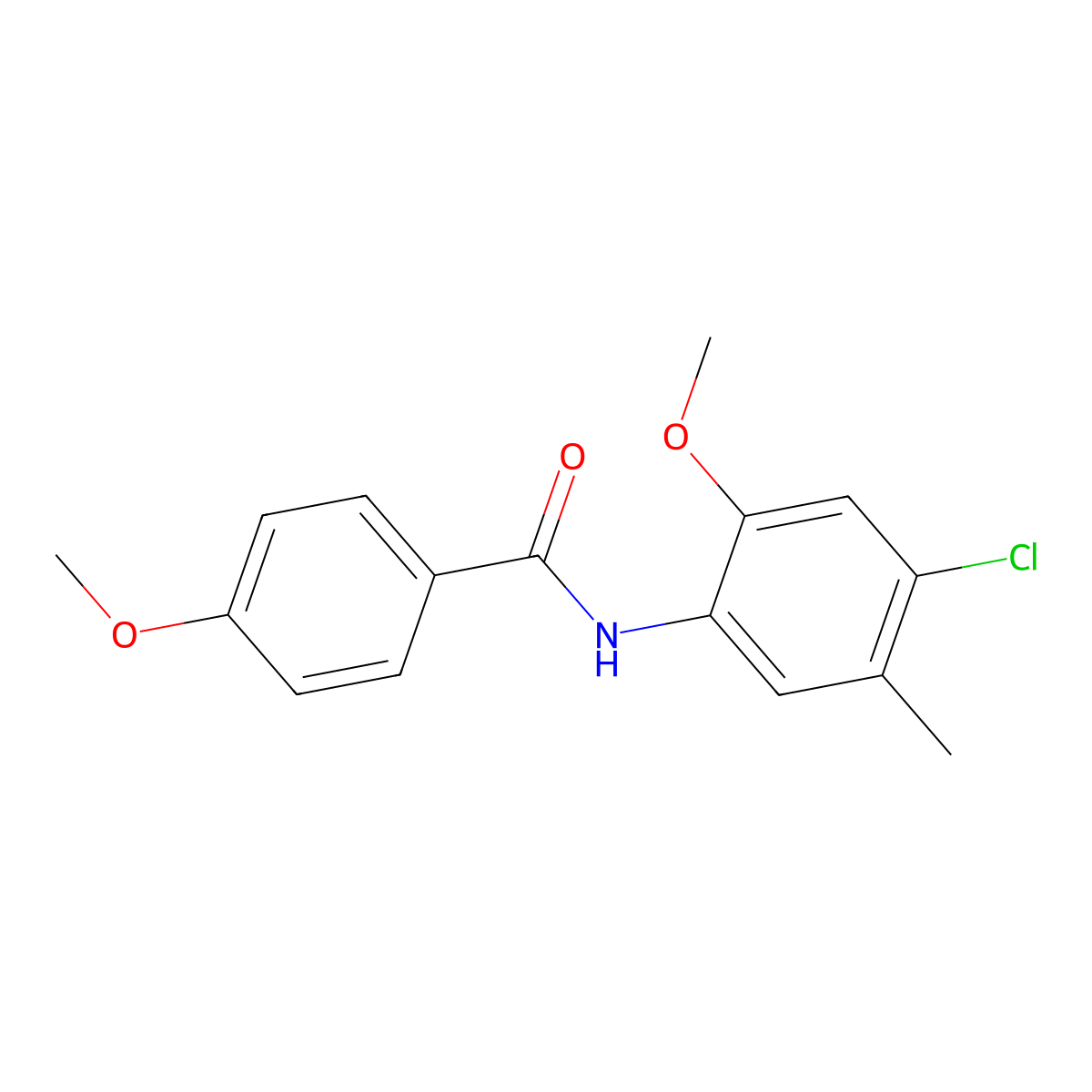 N-(4-chloro-2-methoxy-5-methylphenyl)-4-methoxybenzamide molecular structure, CAS 449158-29-6