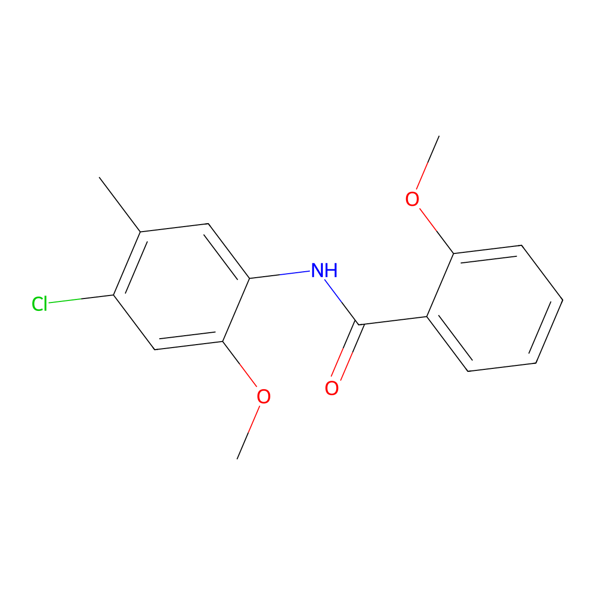 N-(4-chloro-2-methoxy-5-methylphenyl)-2-methoxybenzamide molecular structure, CAS 449158-30-9