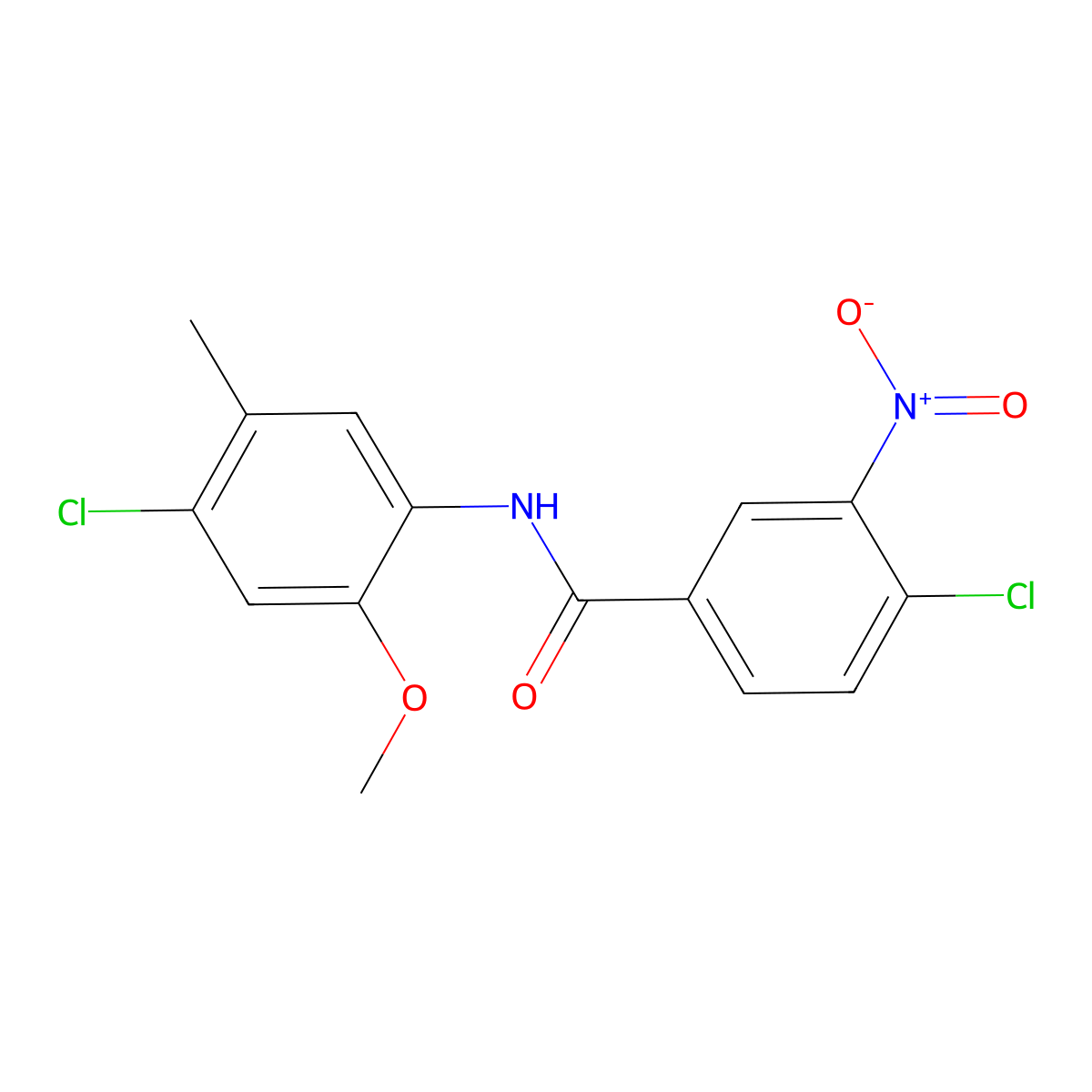 4-chloro-N-(4-chloro-2-methoxy-5-methylphenyl)-3-nitrobenzamide molecular structure, CAS 449158-44-5
