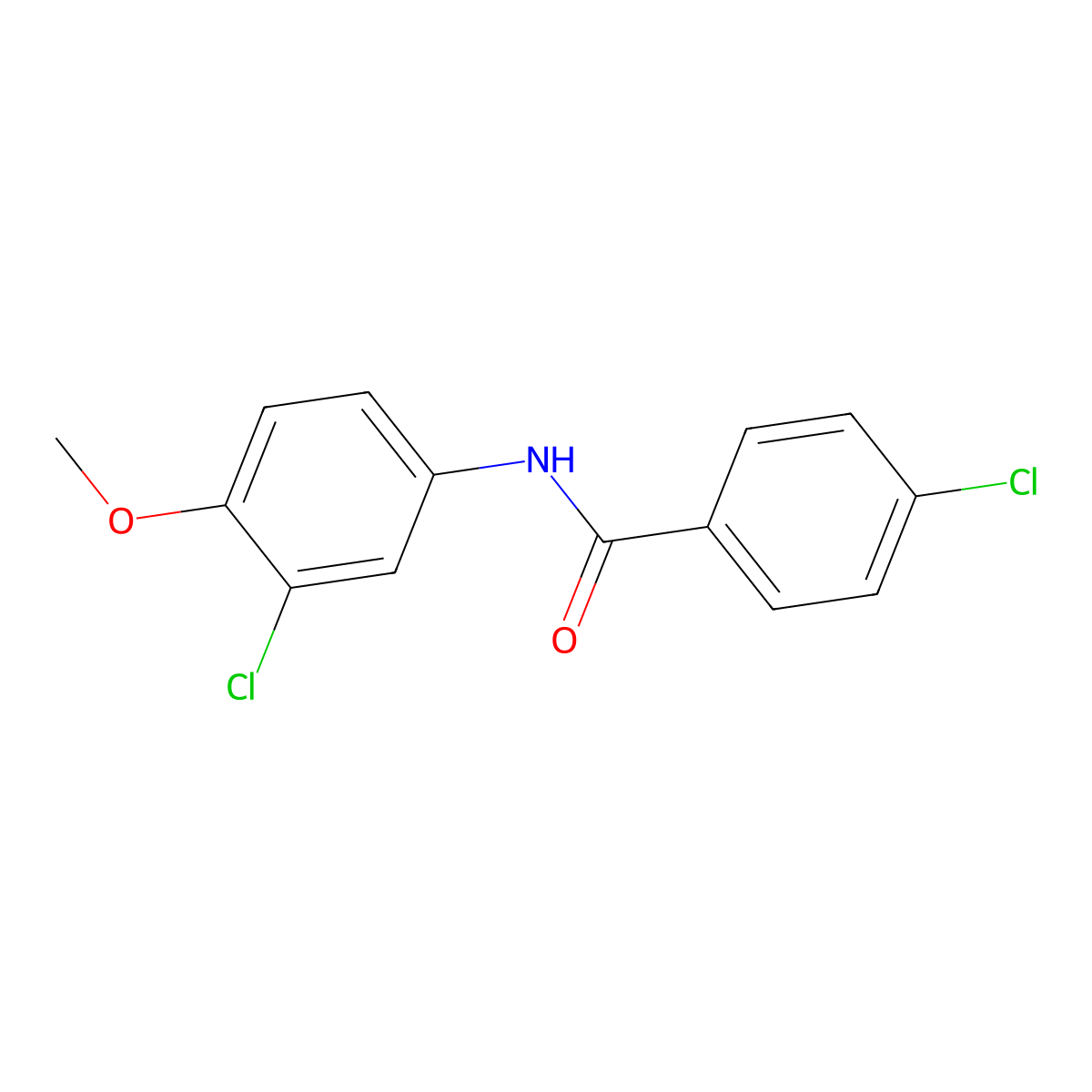 4-chloro-N-(3-chloro-4-methoxyphenyl)benzamide molecular structure, CAS 449166-29-4