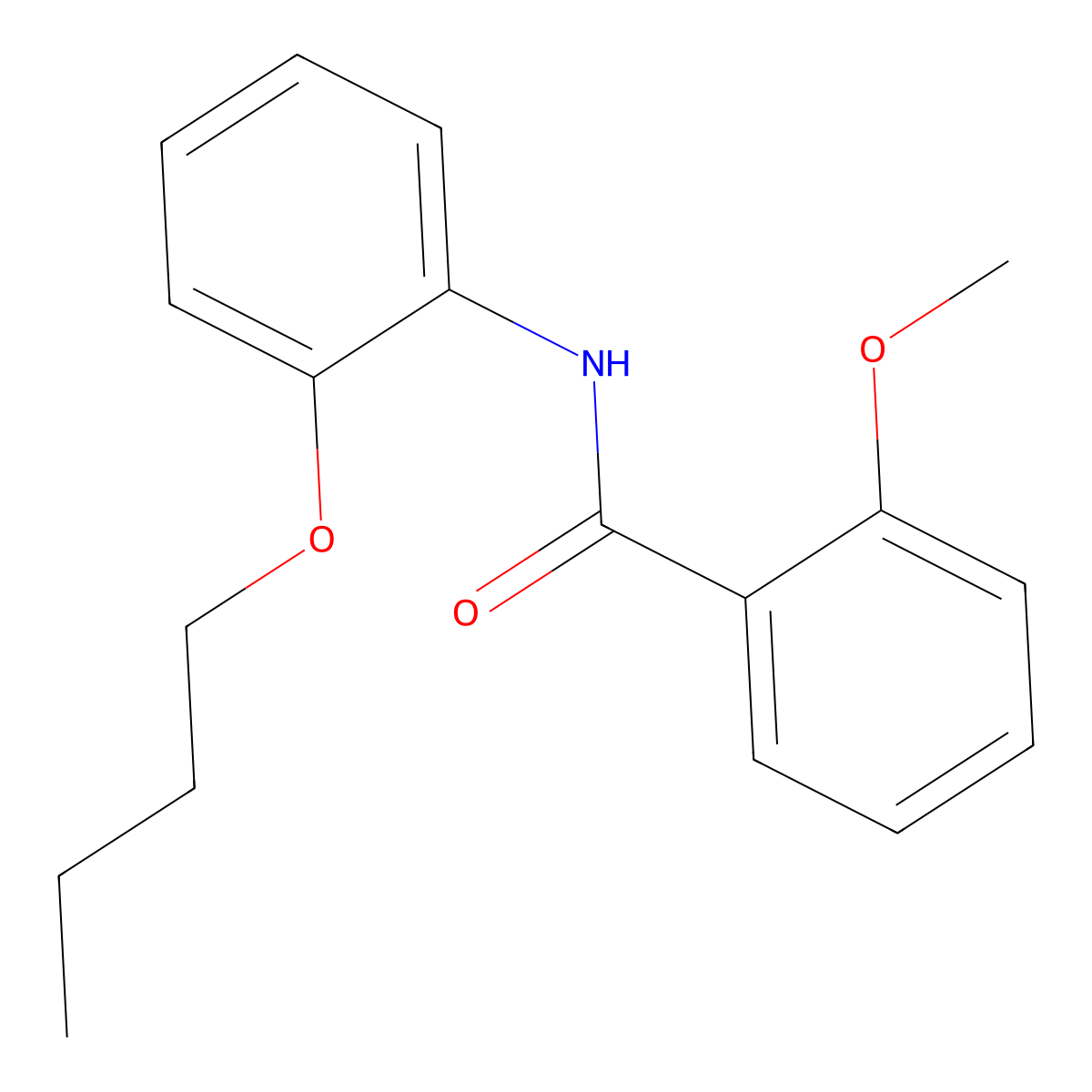 N-(2-butoxyphenyl)-2-methoxybenzamide molecular structure, CAS 449166-94-3