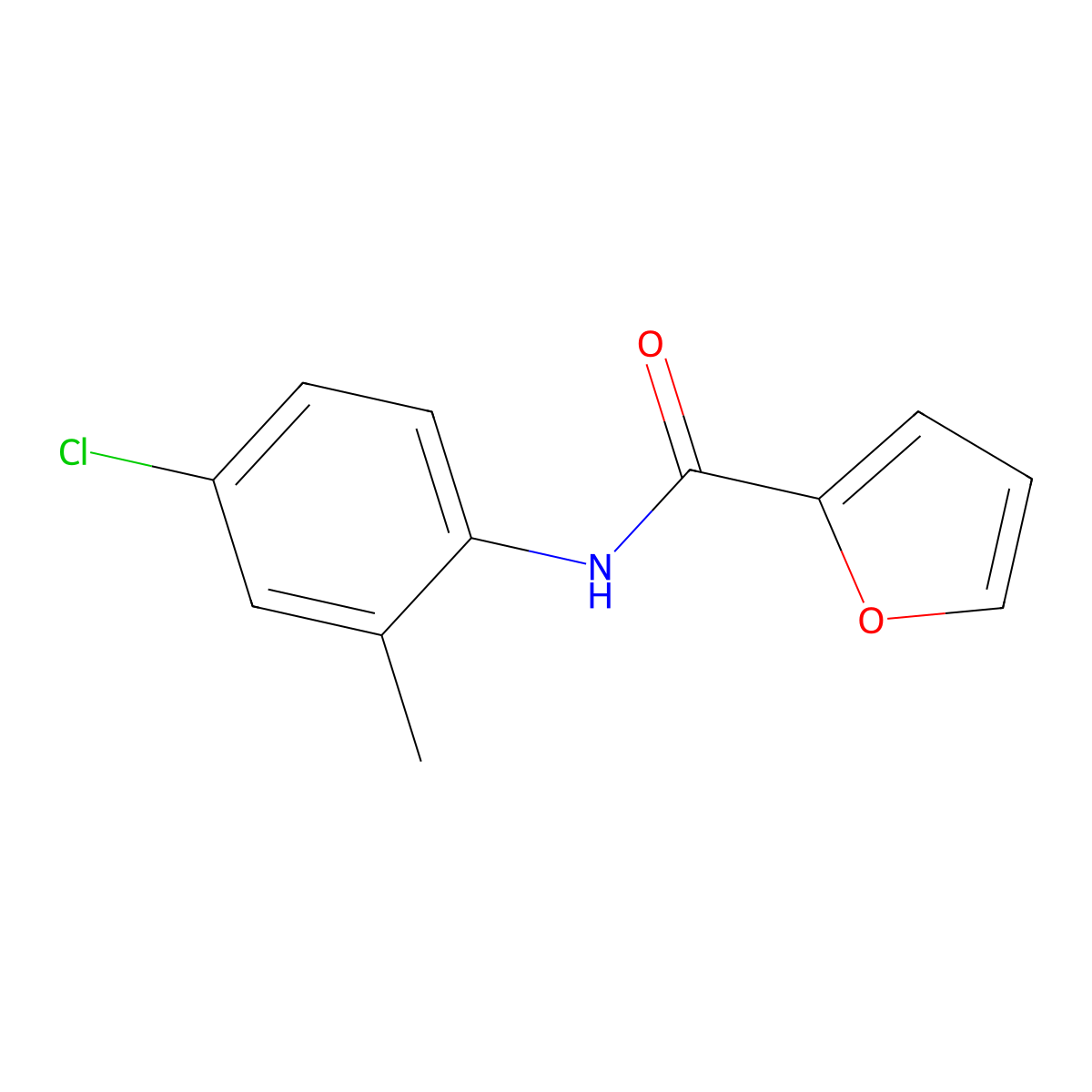 N-(4-chloro-2-methylphenyl)furan-2-carboxamide molecular structure, CAS 449167-85-5