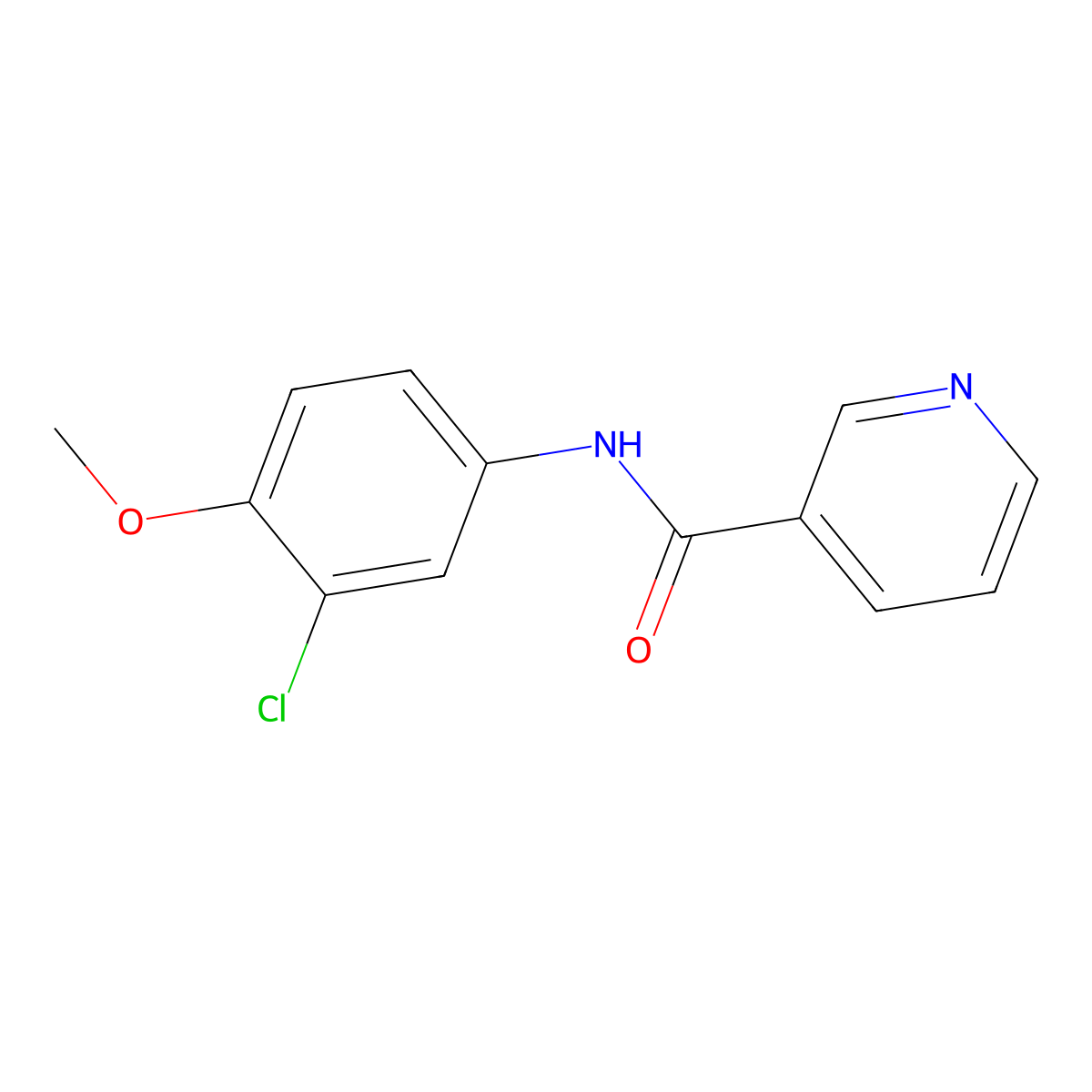 N-(3-chloro-4-methoxyphenyl)pyridine-3-carboxamide molecular structure, CAS 449170-64-3