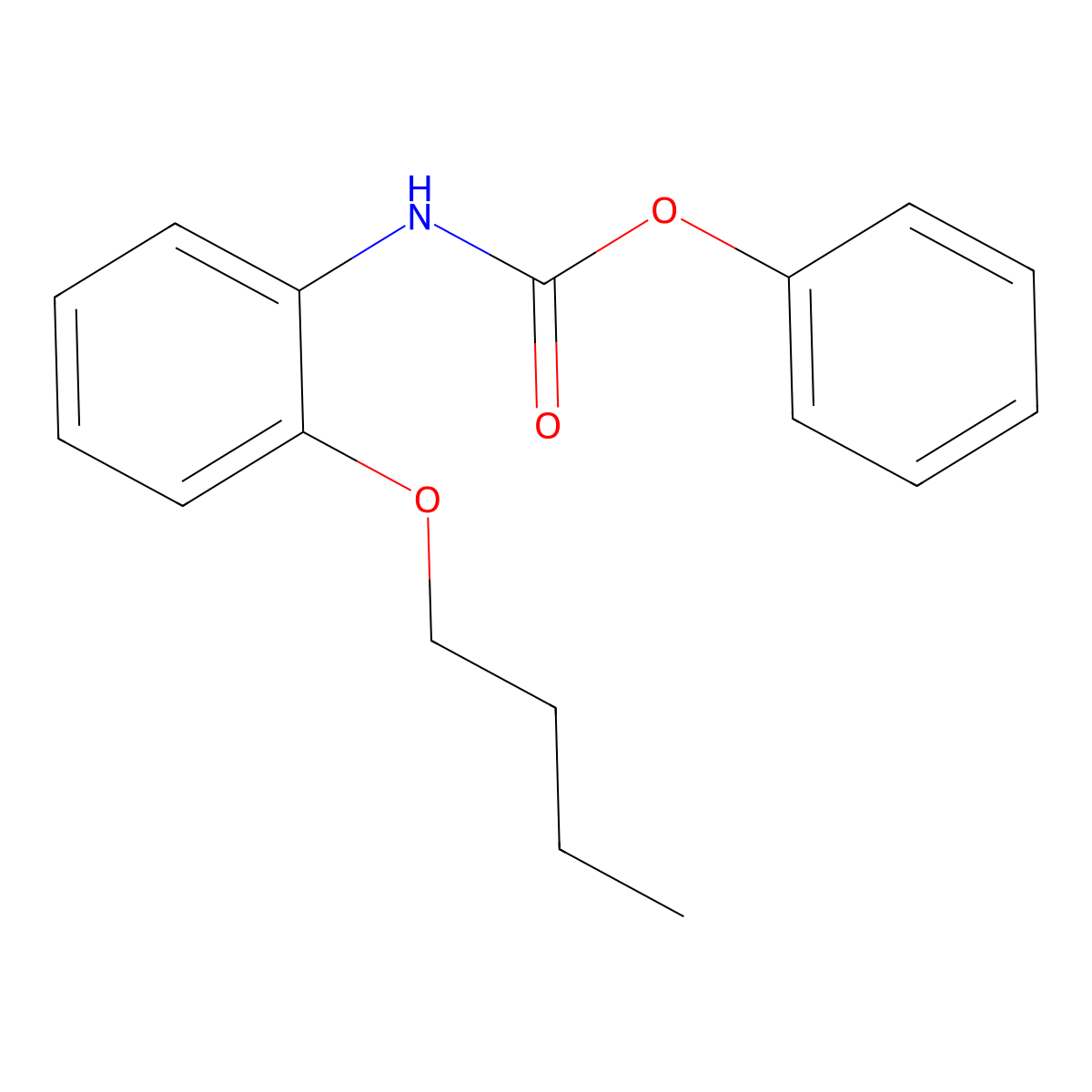 phenyl N-(2-butoxyphenyl)carbamate molecular structure, CAS 449170-81-4