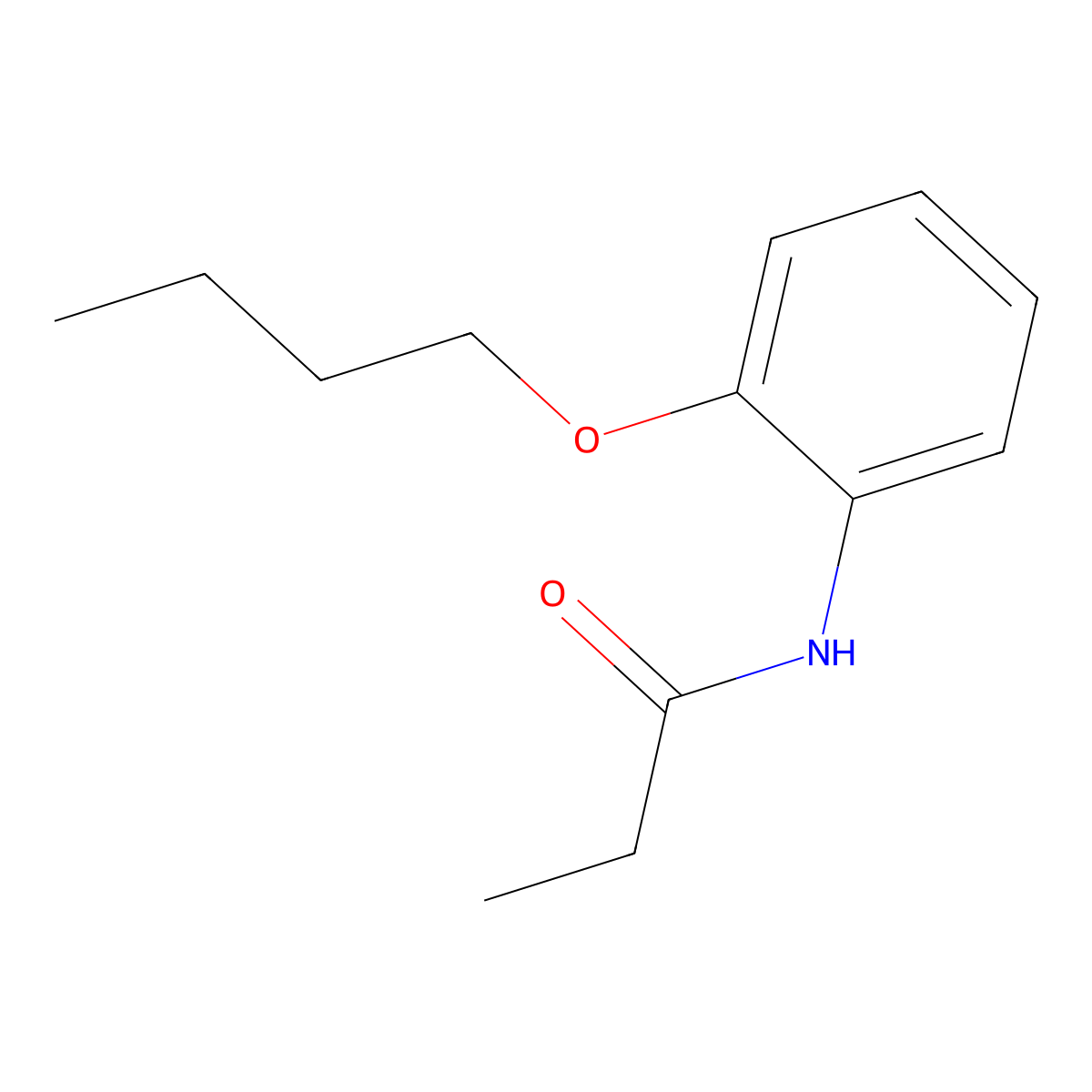N-(2-butoxyphenyl)propanamide molecular structure, CAS 449170-91-6