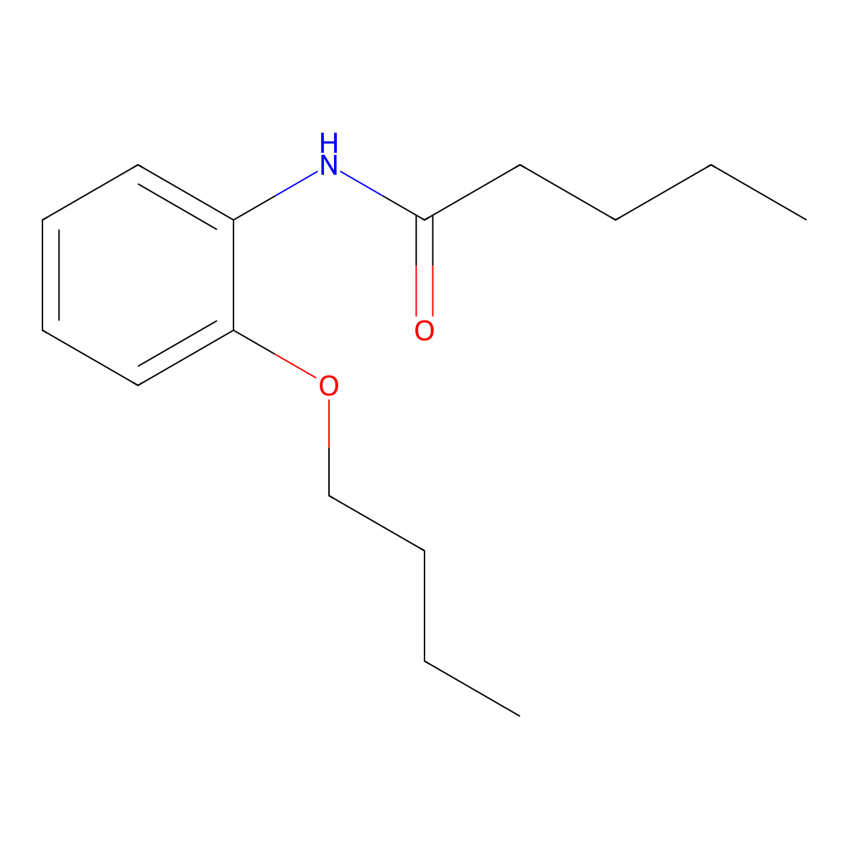 N-(2-butoxyphenyl)pentanamide molecular structure, CAS 449170-96-1
