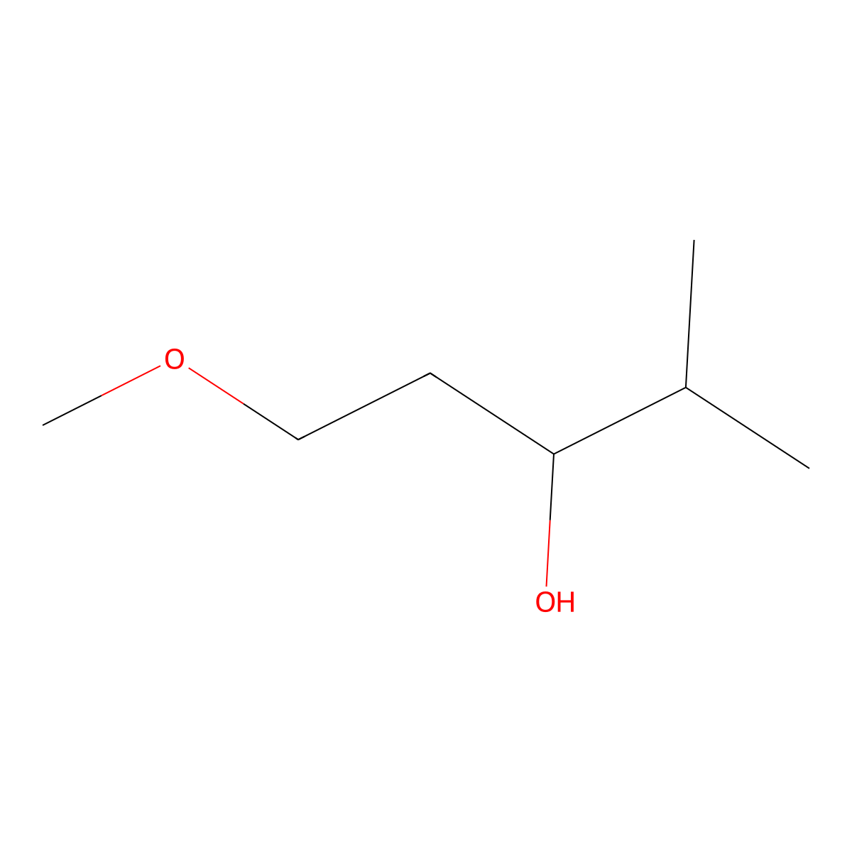 1-Methoxy-4-methylpentan-3-ol molecular structure, CAS 449174-60-1