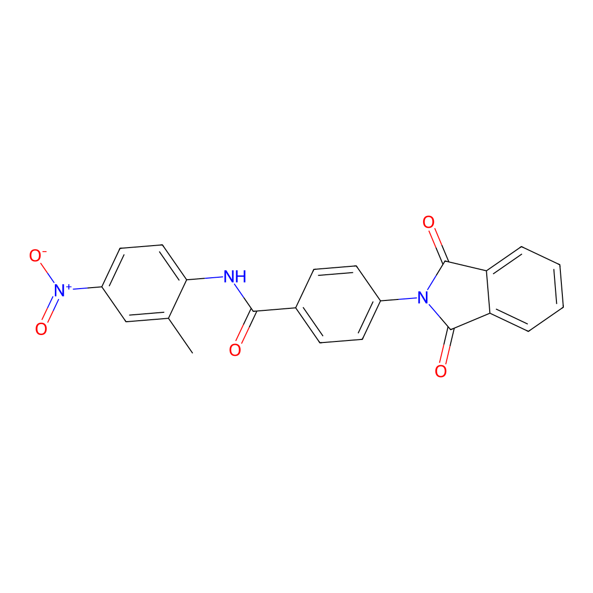 4-(1,3-dioxoisoindol-2-yl)-N-(2-methyl-4-nitrophenyl)benzamide molecular structure, CAS 449178-99-8