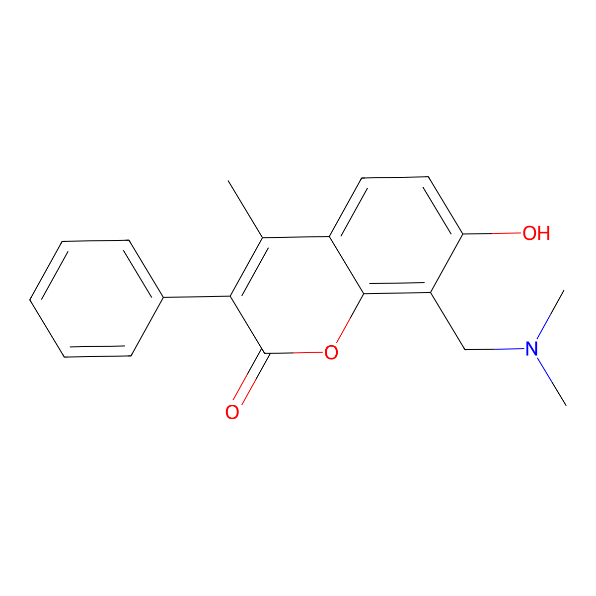 8-((dimethylamino)methyl)-7-hydroxy-4-methyl-3-phenyl-2H-chromen-2-one molecular structure, CAS 449179-70-8
