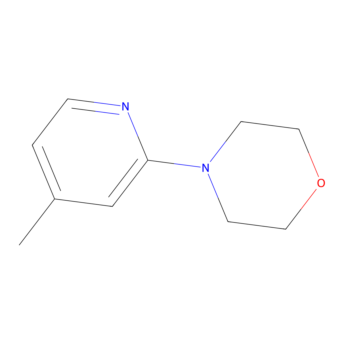 4-(4-Methylpyridin-2-yl)morpholine molecular structure, CAS 449180-76-1