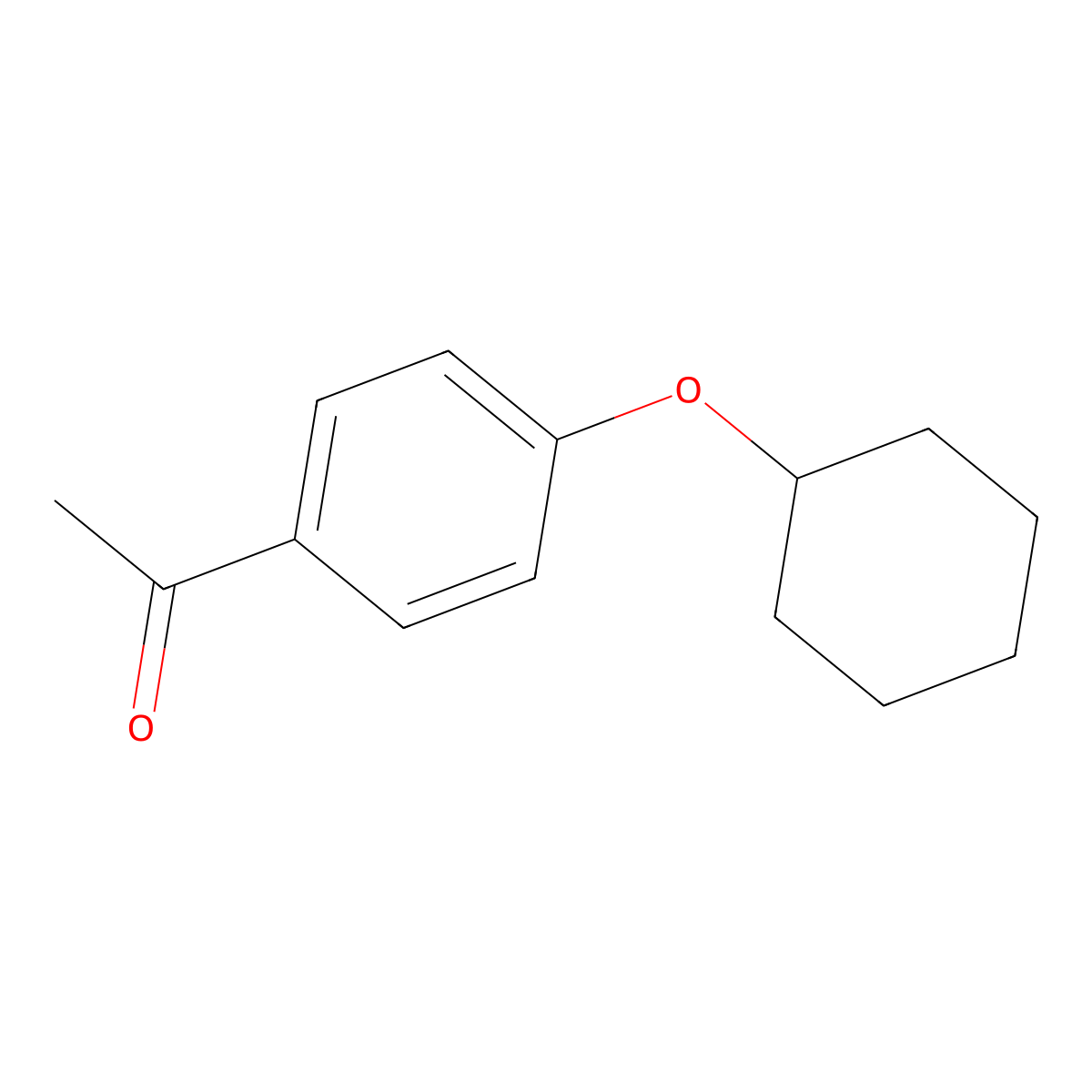 1-[4-(Cyclohexyloxy)phenyl]ethan-1-one molecular structure, CAS 449190-86-7