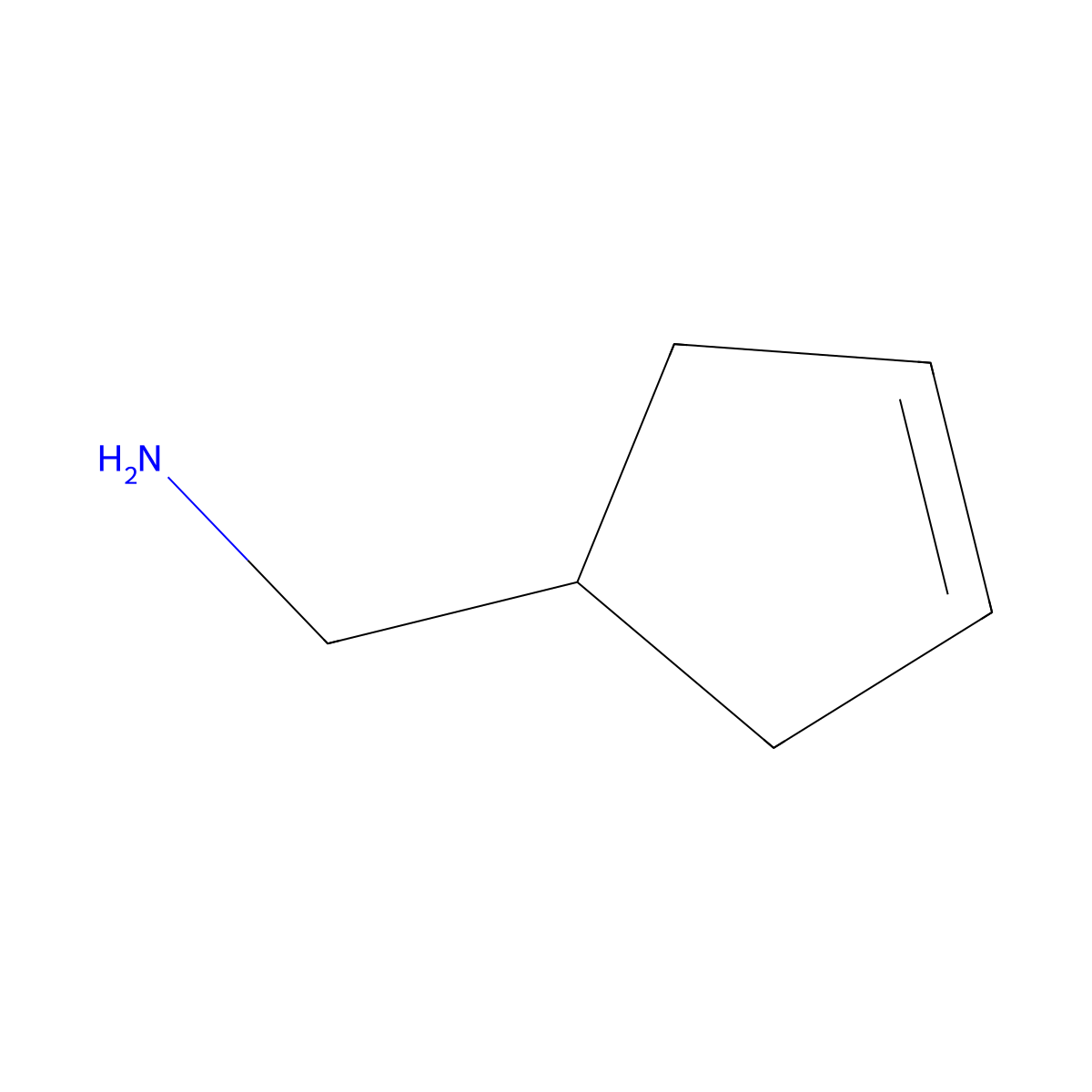(Cyclopent-3-en-1-yl)methanamine molecular structure, CAS 4492-42-6