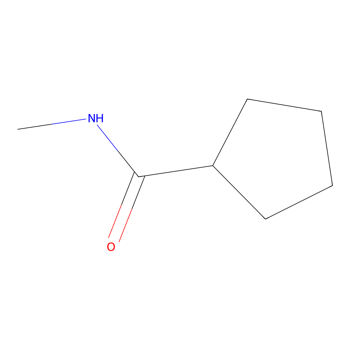 N-methylcyclopentanecarboxamide molecular structure, CAS 4492-50-6