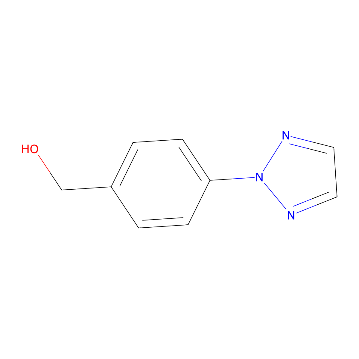 (4-[1,2,3]Triazol-2-yl-phenyl)-methanol molecular structure, CAS 449211-78-3