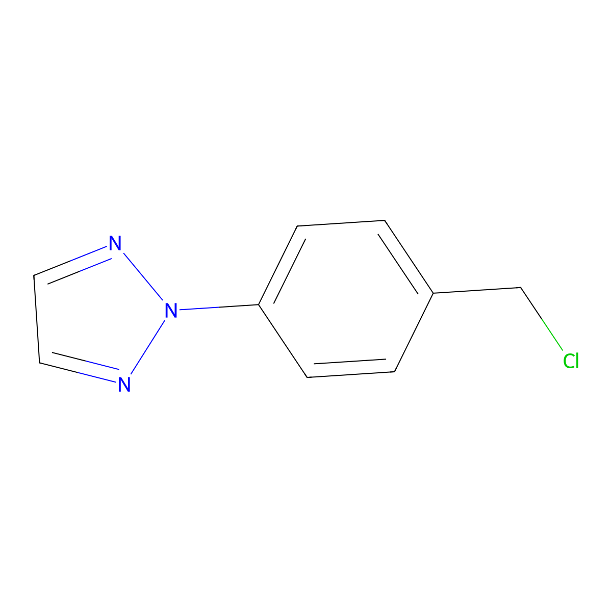 2-(4-Chloromethyl-phenyl)-2h-[1,2,3]triazole molecular structure, CAS 449211-79-4