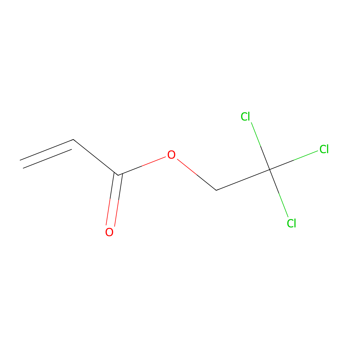 2,2,2-Trichloroethyl acrylate molecular structure, CAS 44925-09-9