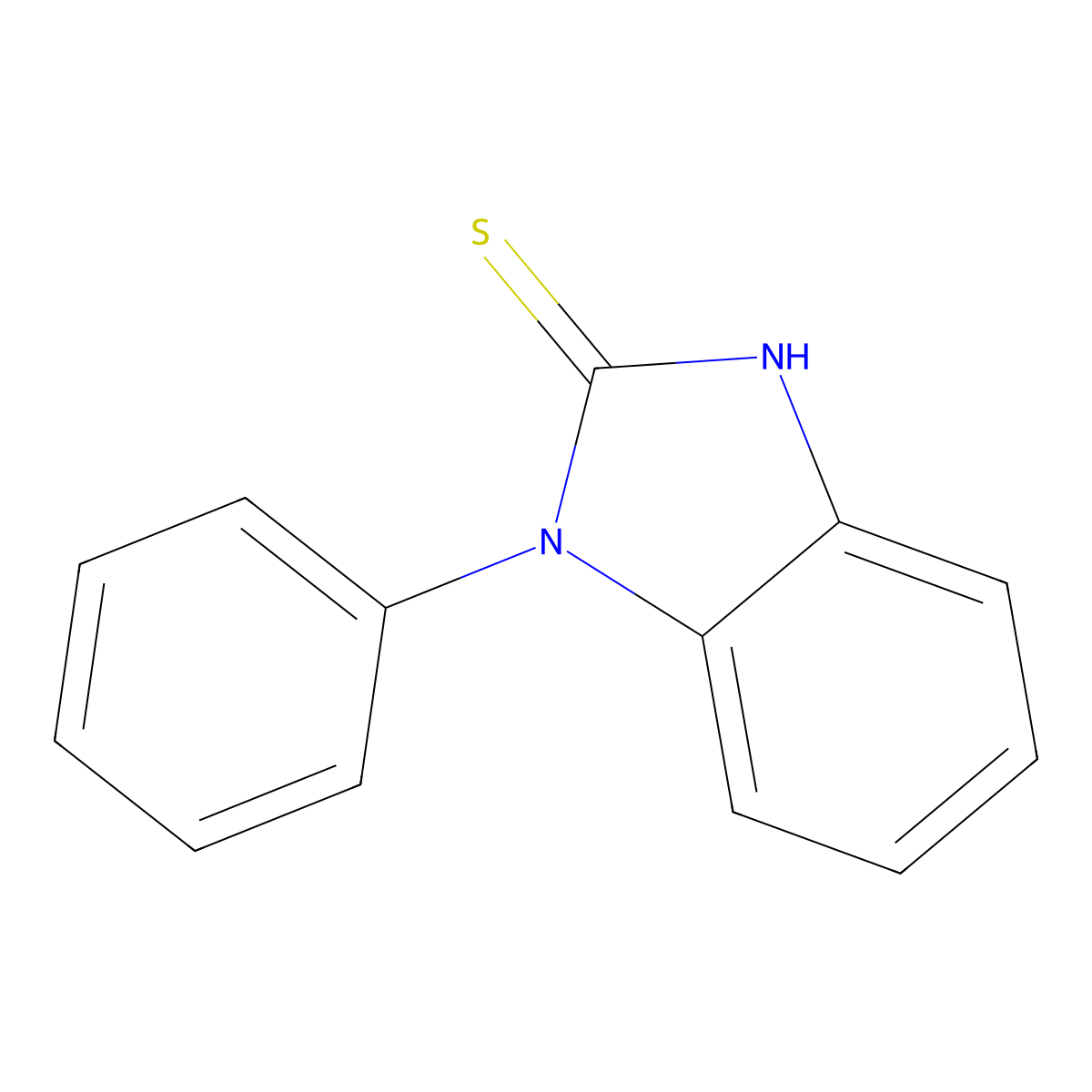 1-Phenyl-1H-benzimidazol-2-YL hydrosulfide molecular structure, CAS 4493-32-7