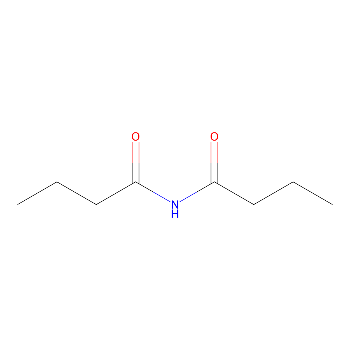 Dibutyrylamine molecular structure, CAS 4494-12-6