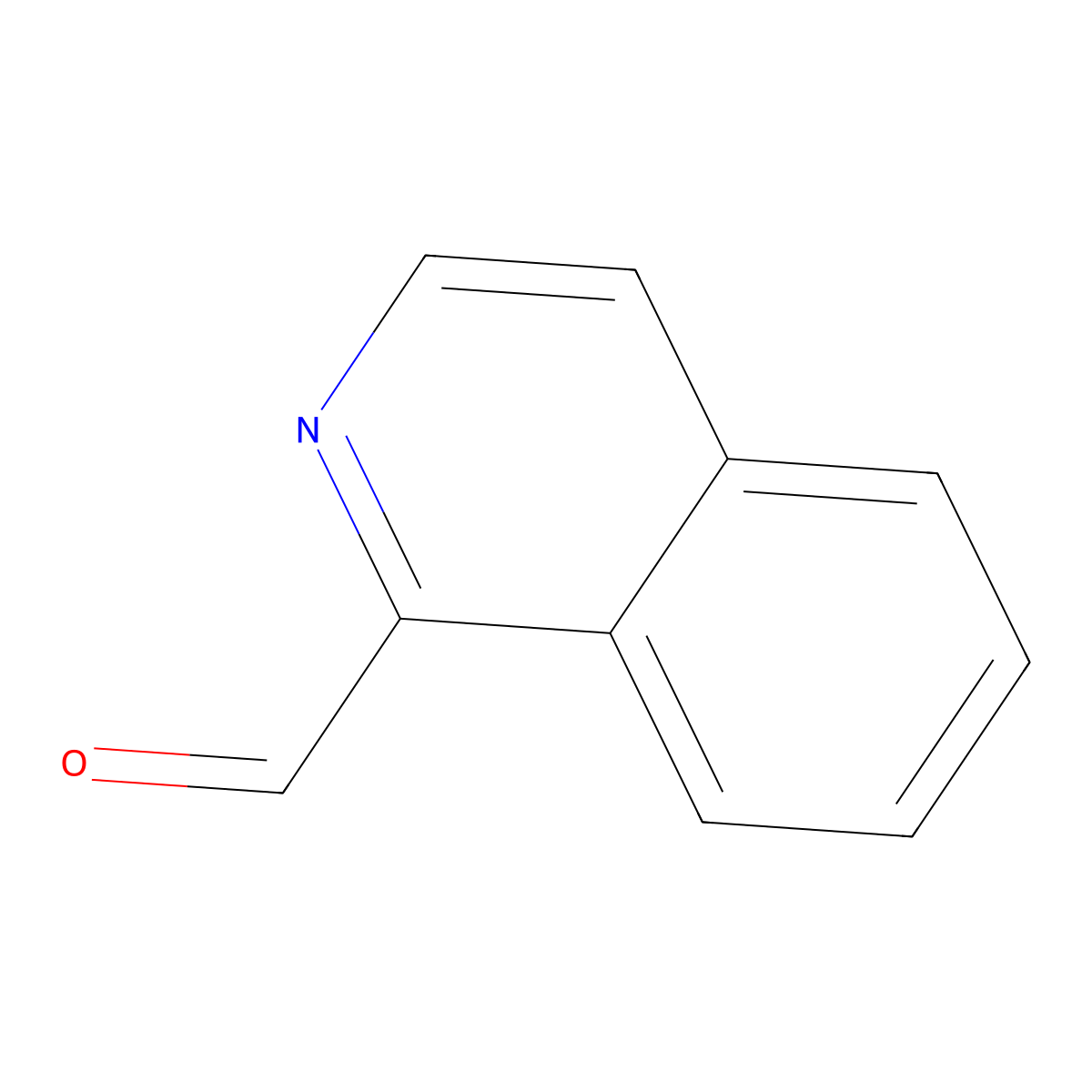 Isoquinoline-1-carbaldehyde molecular structure, CAS 4494-18-2