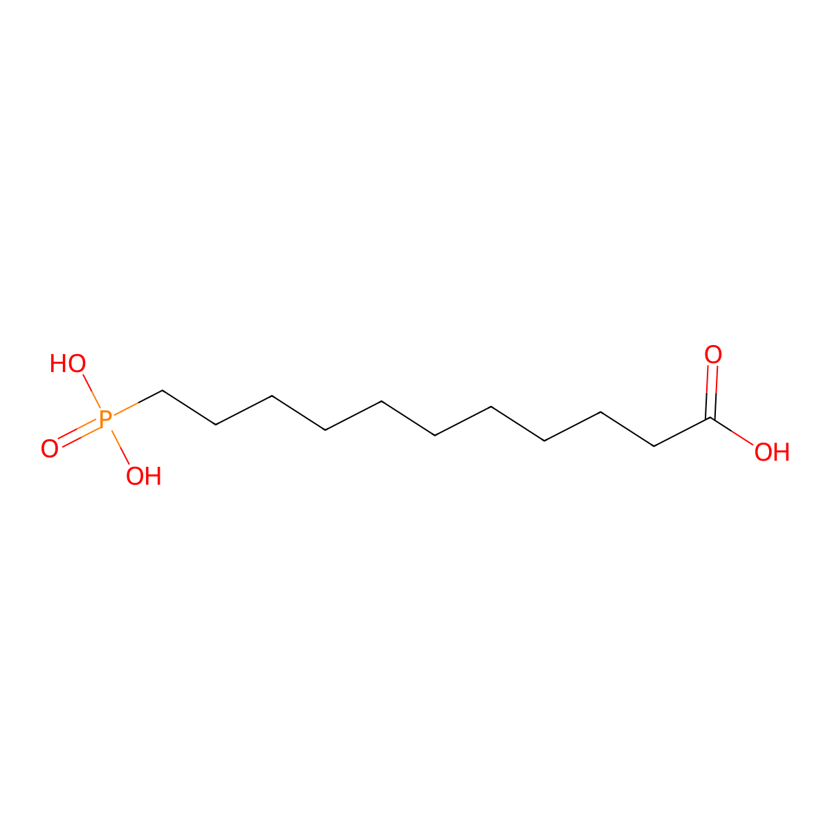 11-Phosphonoundecanoic acid molecular structure, CAS 4494-24-0