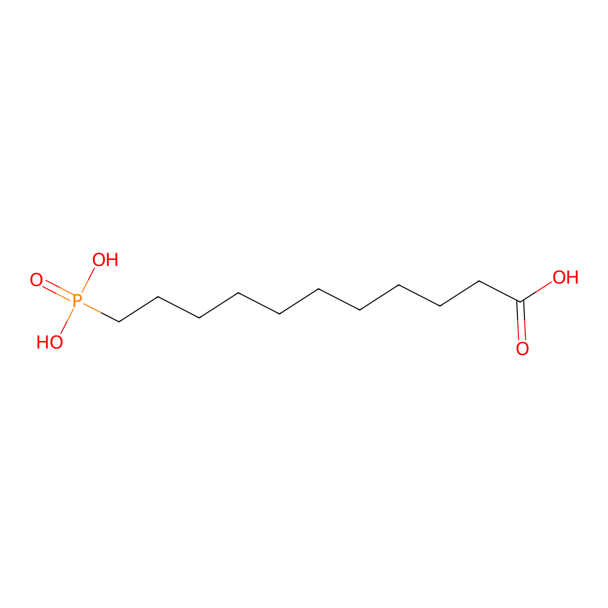 11-Phosphonoundecanoic acid molecular structure, CAS 4494-24-0