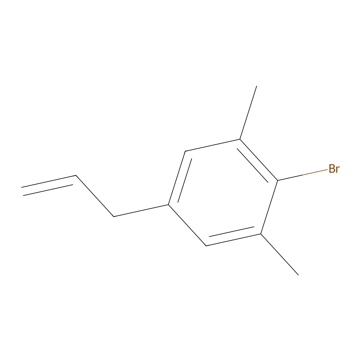 5-Allyl-2-bromo-1,3-dimethylbenzene molecular structure, CAS 4494-84-2