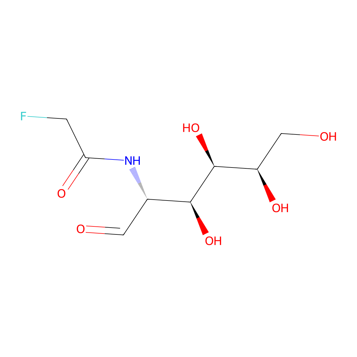 N-fluoroacetyl-D-glucosamine molecular structure, CAS 4495-81-2