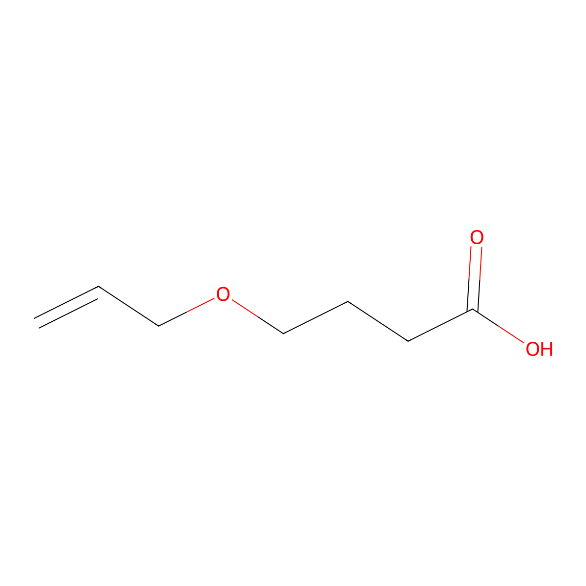 4-(Prop-2-en-1-yloxy)butanoic acid molecular structure, CAS 44958-10-3