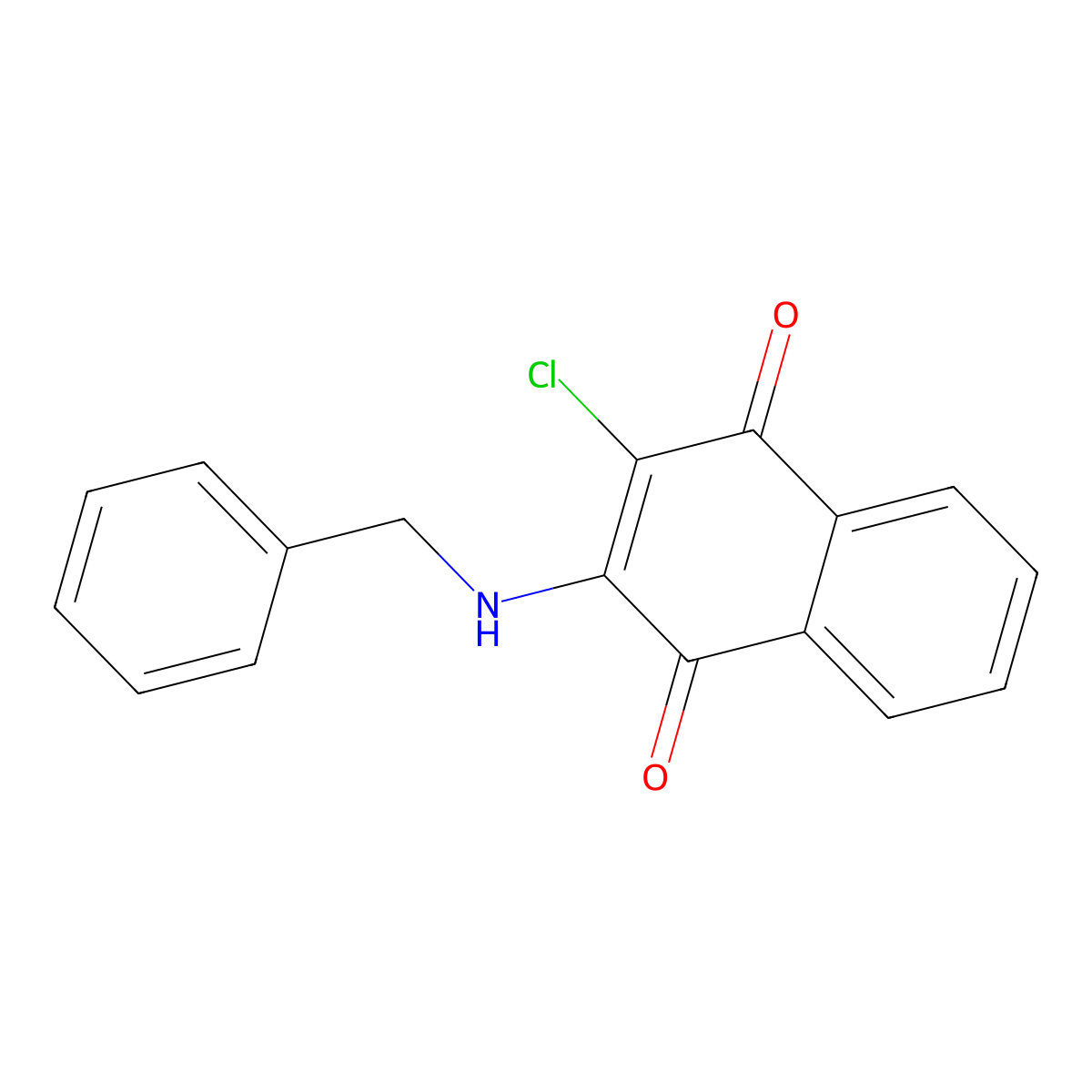2-(Benzylamino)-3-chloronaphthoquinone molecular structure, CAS 4497-69-2