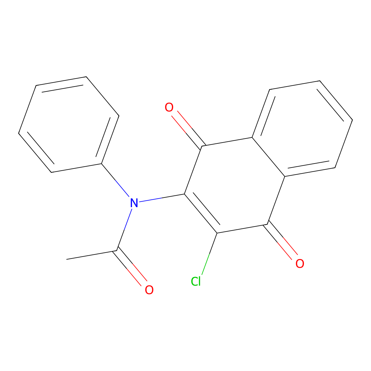 n-(3-Chloro-1,4-dioxo-1,4-dihydronaphthalen-2-yl)-n-phenylacetamide molecular structure, CAS 4497-73-8