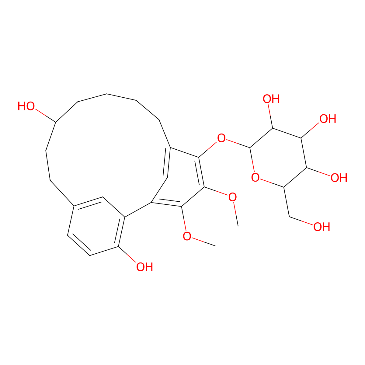 (+)-S-Myricanol glucoside molecular structure, CAS 449729-89-9